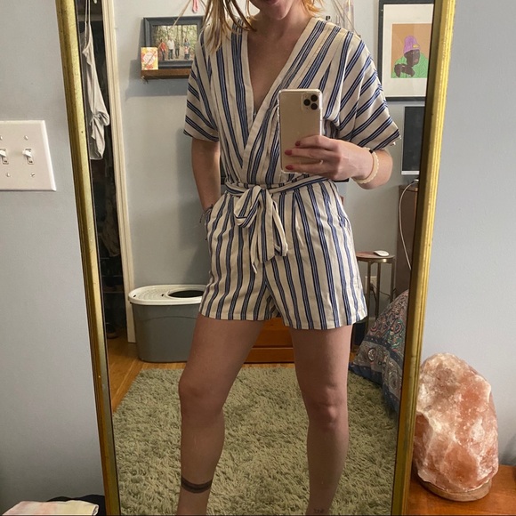 Striped Romper - Picture 11 of 11